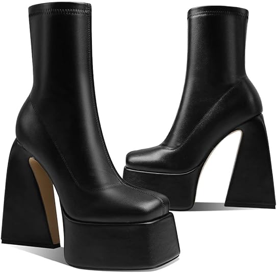 Botines negros con plataforma